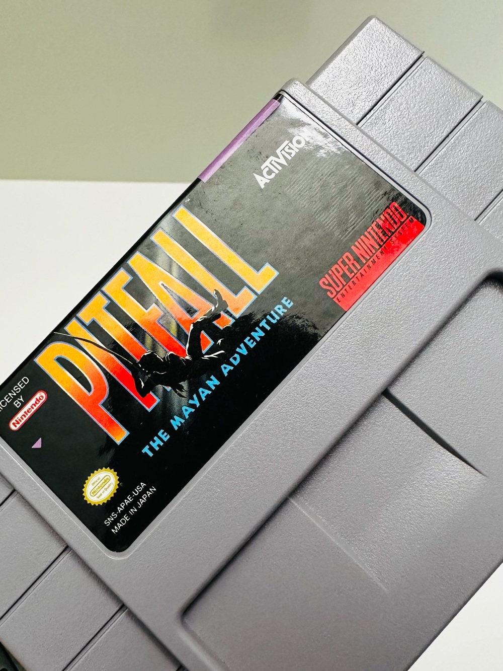 Nintendo Super Nintendo Pitfall The Mayan Adventure Gray Cartridge